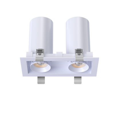 3” Double Head Retractable Multiple White