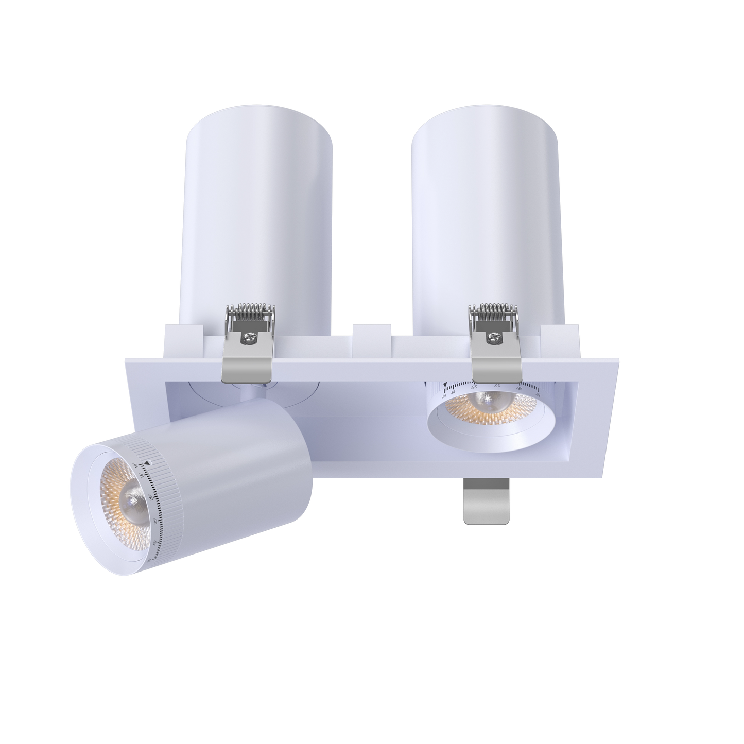 3” Double Head Retractable Multiple White