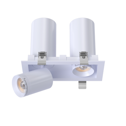 3” Double Head Retractable Multiple White