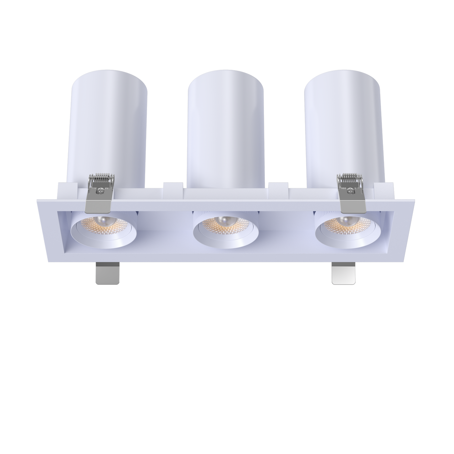 3” Triple Head Retractable Multiple White