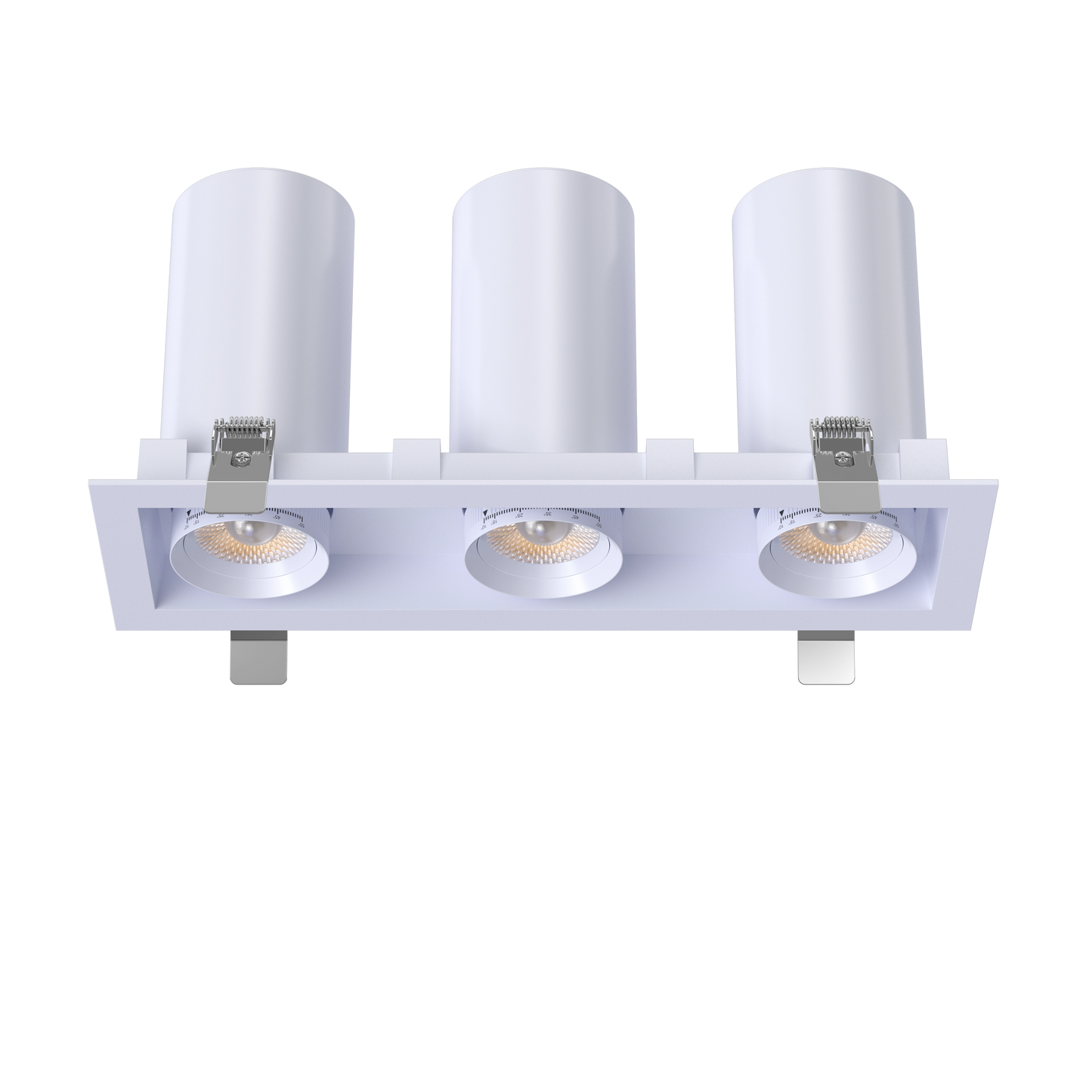 3” Triple Head Retractable Multiple White