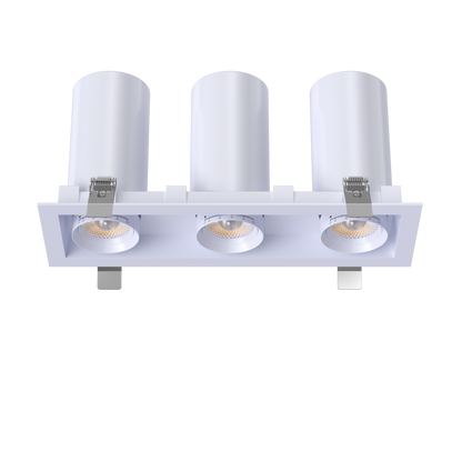 3” Triple Head Retractable Multiple White