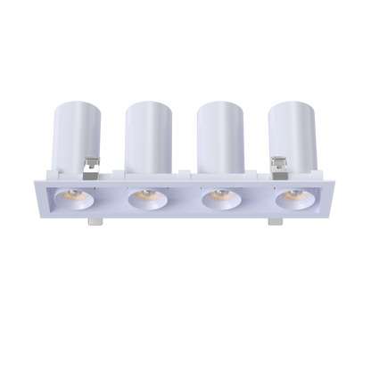 3” Four Head Retractable Multiple White
