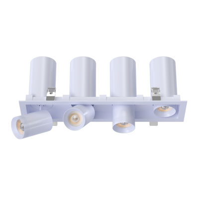 3” Four Head Retractable Multiple White