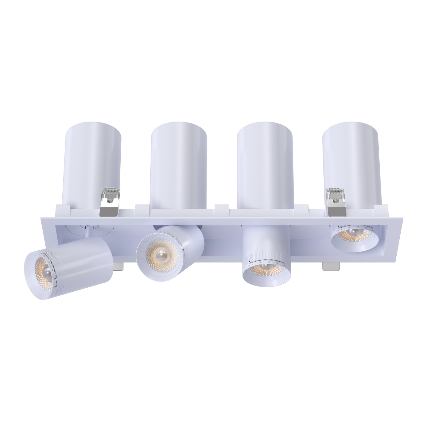 3” Four Head Retractable Multiple White