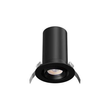 3” Round Retractable Downlight Black