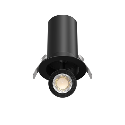 3” Round Retractable Downlight Black