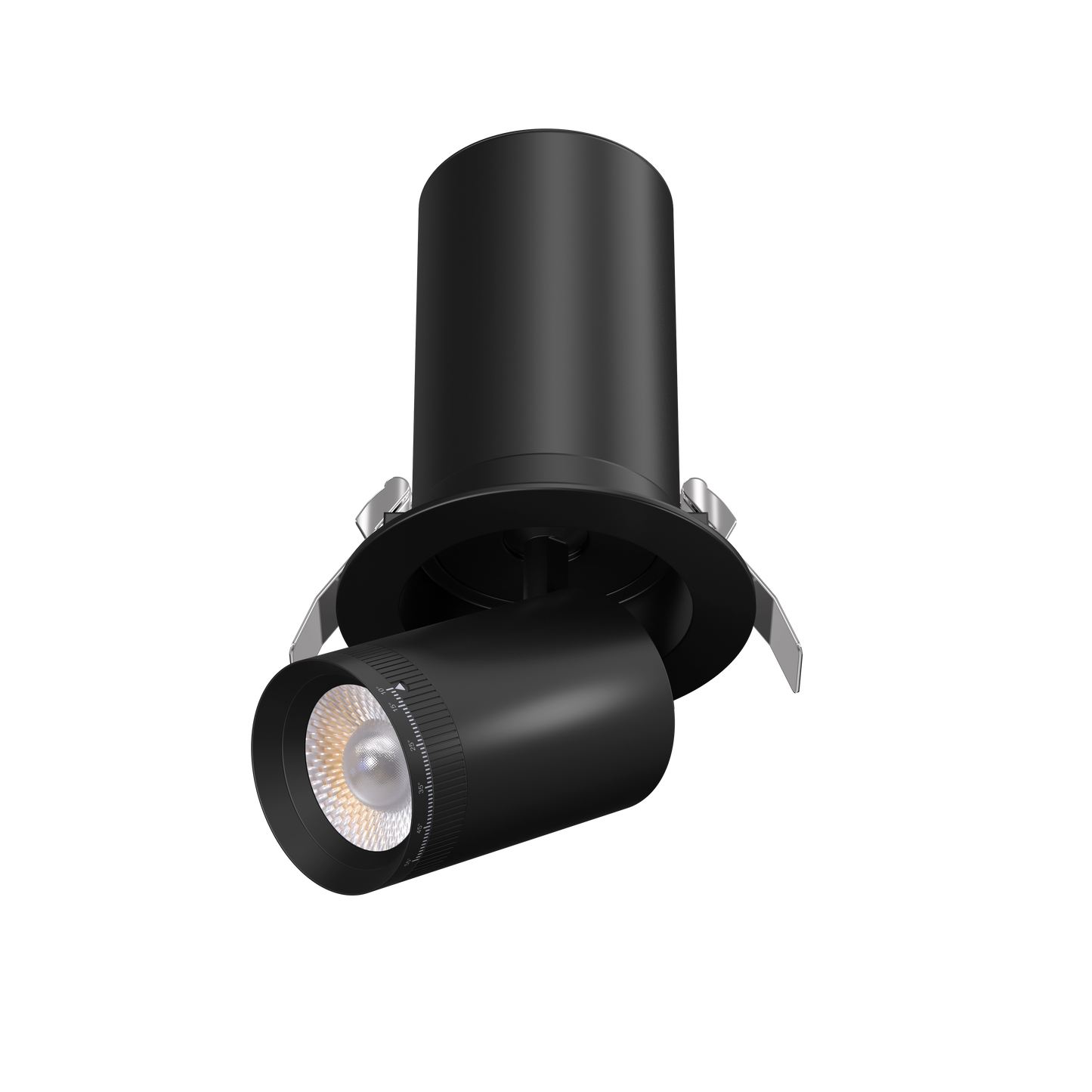 3” Round Retractable Downlight Black