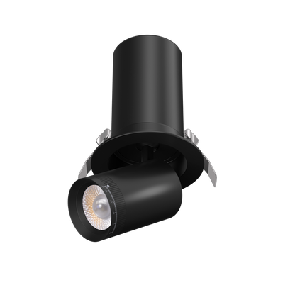 3” Round Retractable Downlight Black