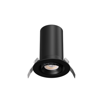 3” Round Retractable Downlight Black