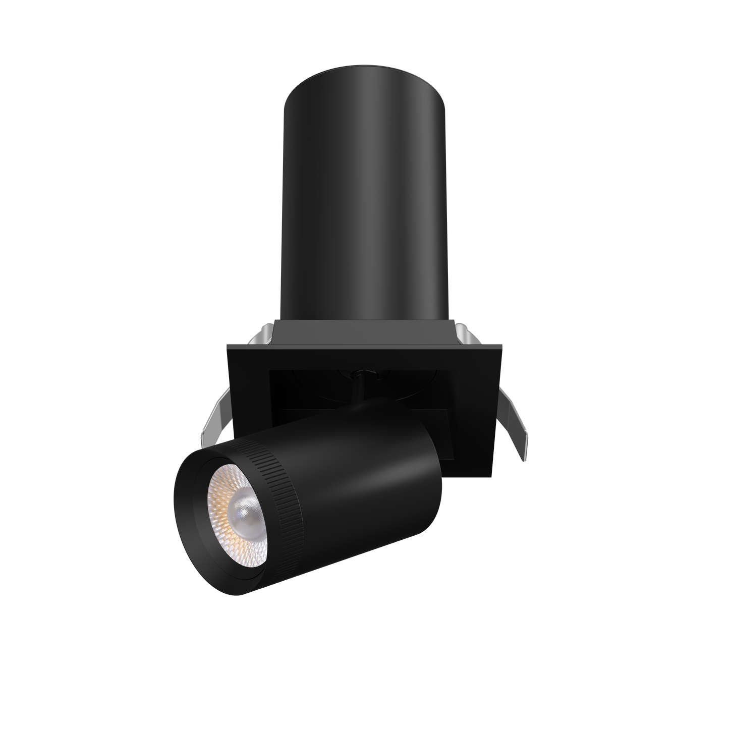 3” Square Retractable Downlight Black