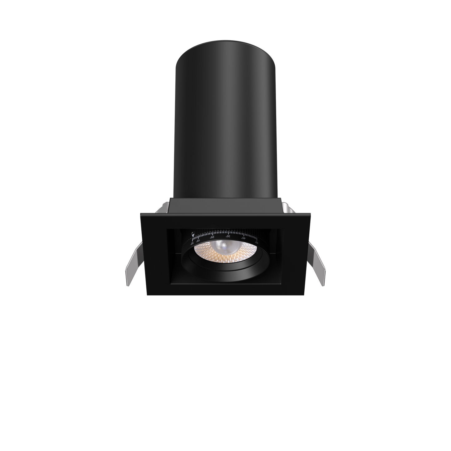 3” Square Retractable Downlight Black