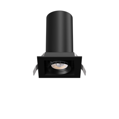 3” Square Retractable Downlight Black