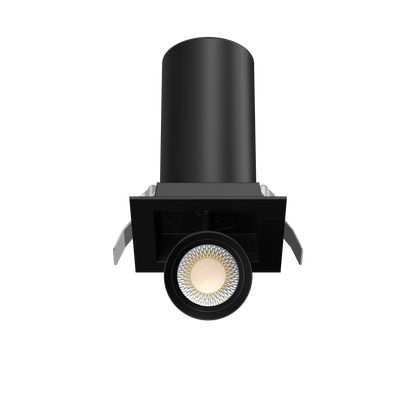 3” Square Retractable Downlight Black