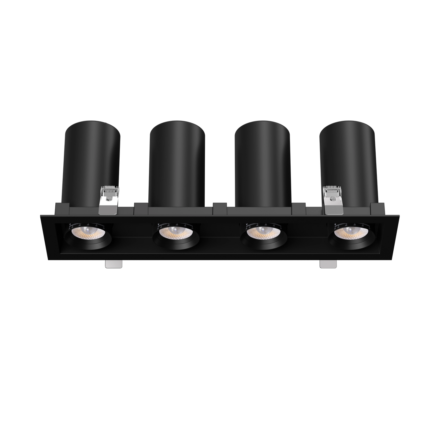 3” Four Head Retractable Multiple Black