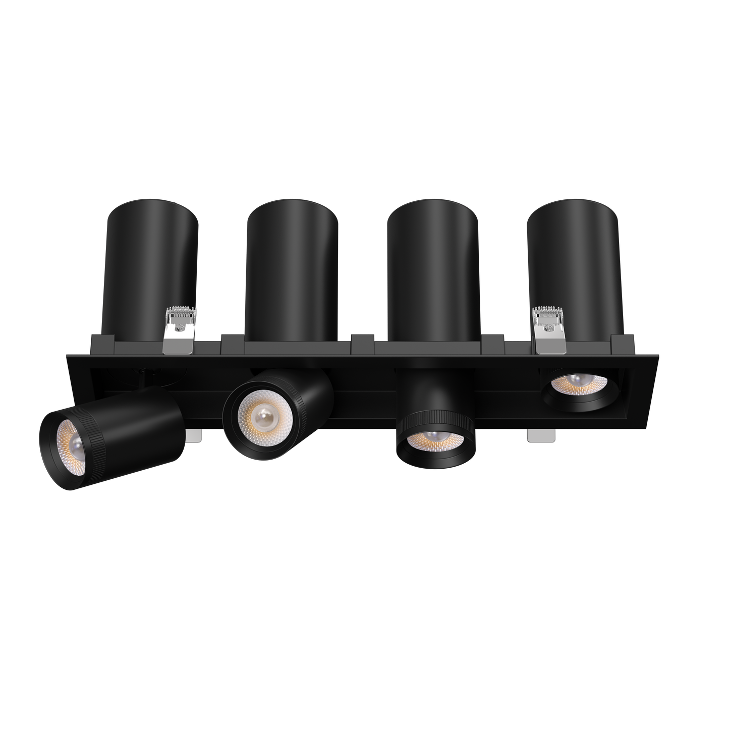 3” Four Head Retractable Multiple Black