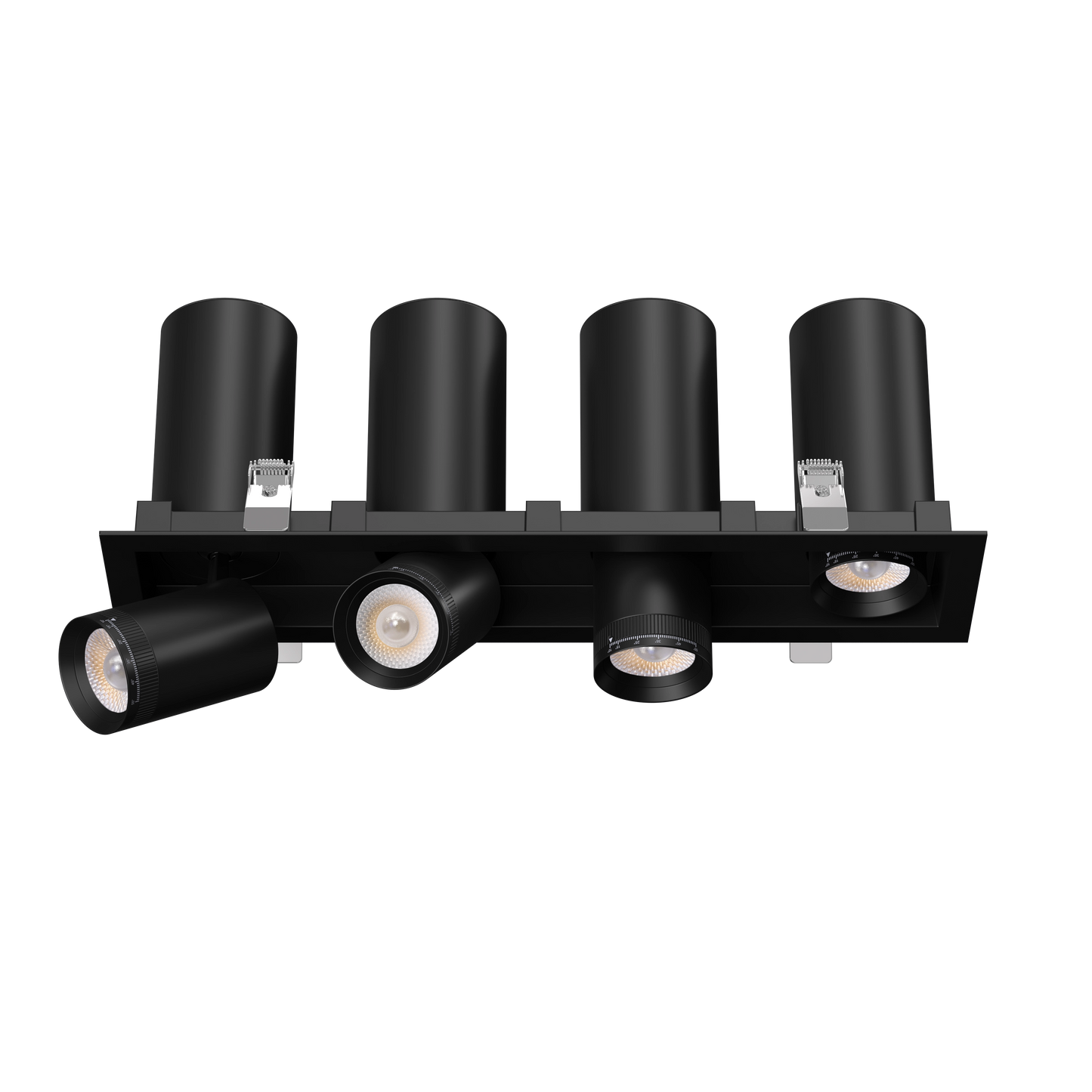 3” Four Head Retractable Multiple Black