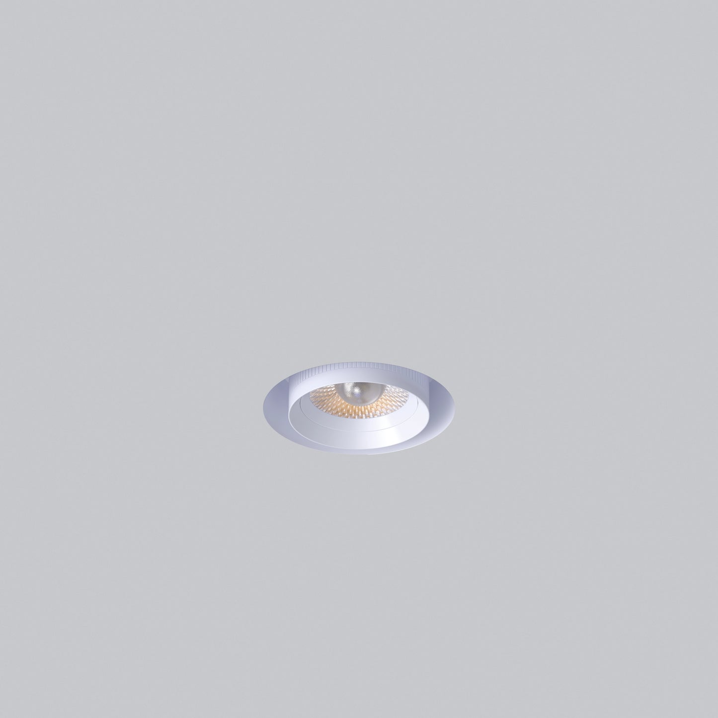 3” Round Retractable Trimless White