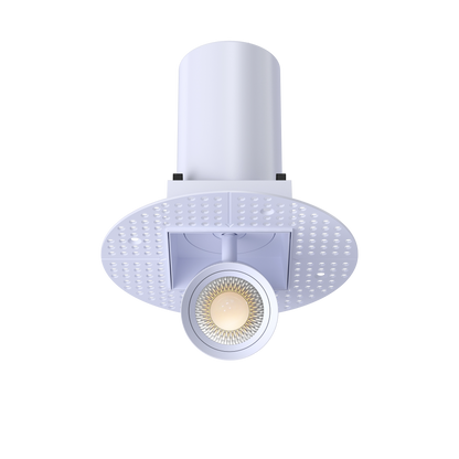 3” Square Retractable Trimless White