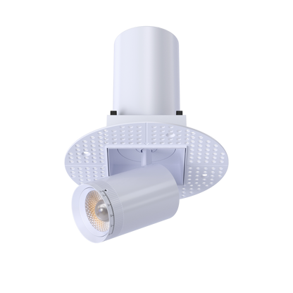 3” Square Retractable Trimless White