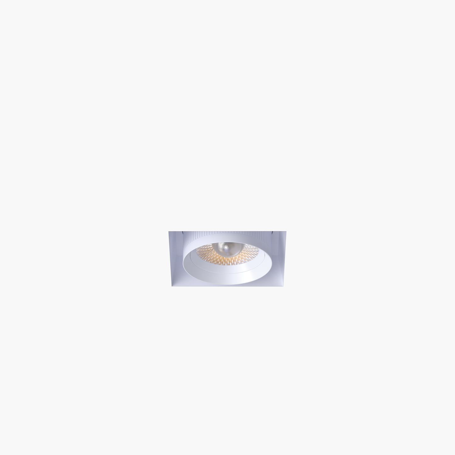 3” Square Retractable Trimless White