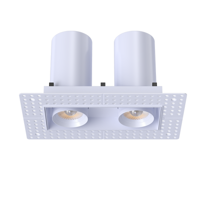 3” Double Head Retractable Trimless Multiple White