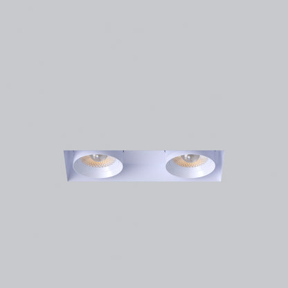 3” Double Head Retractable Trimless Multiple White