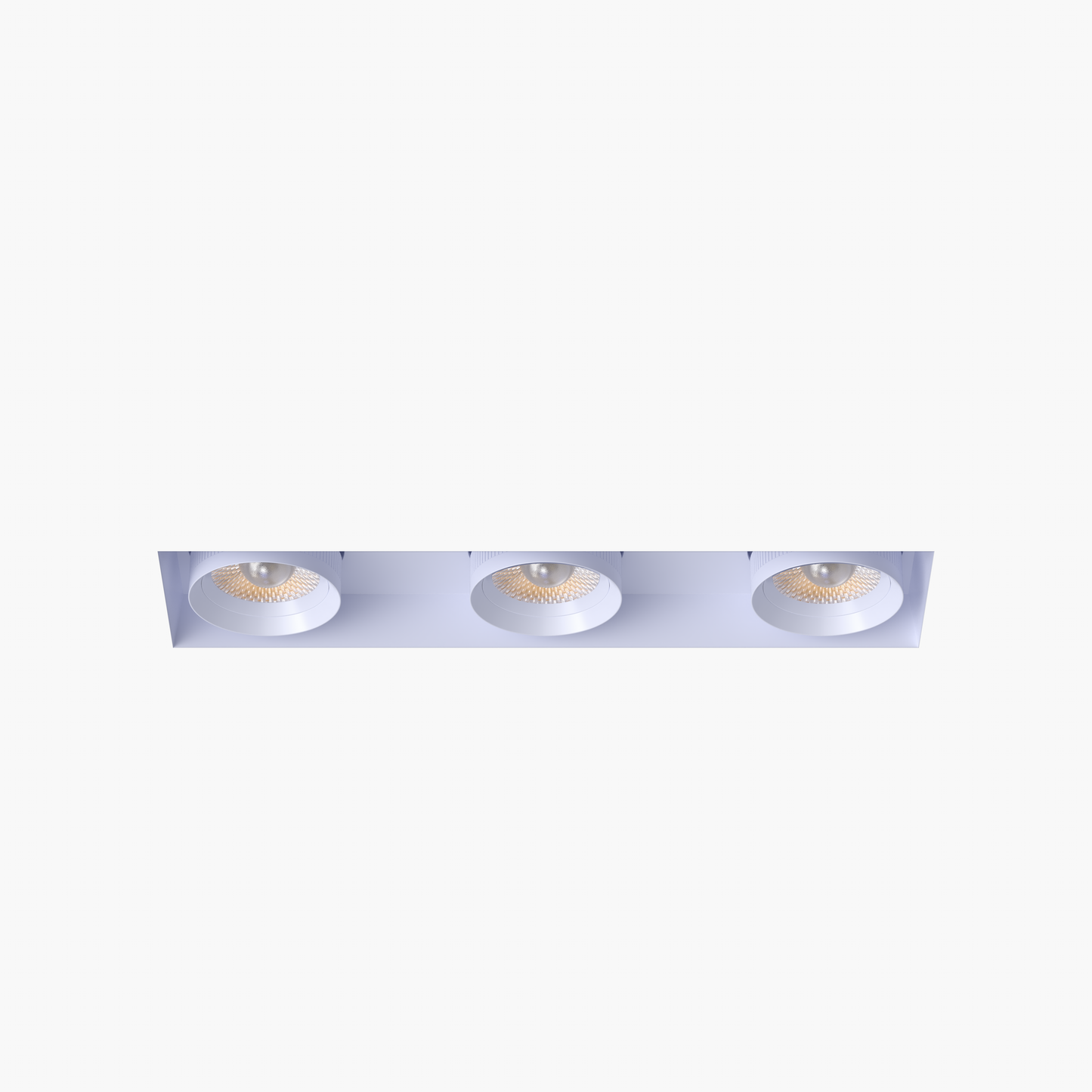 3” Triple Head Retractable Trimless Multiple White