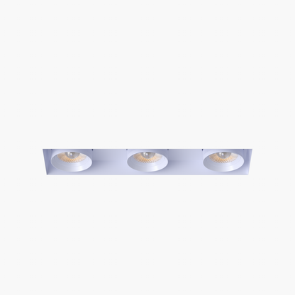 3” Triple Head Retractable Trimless Multiple White