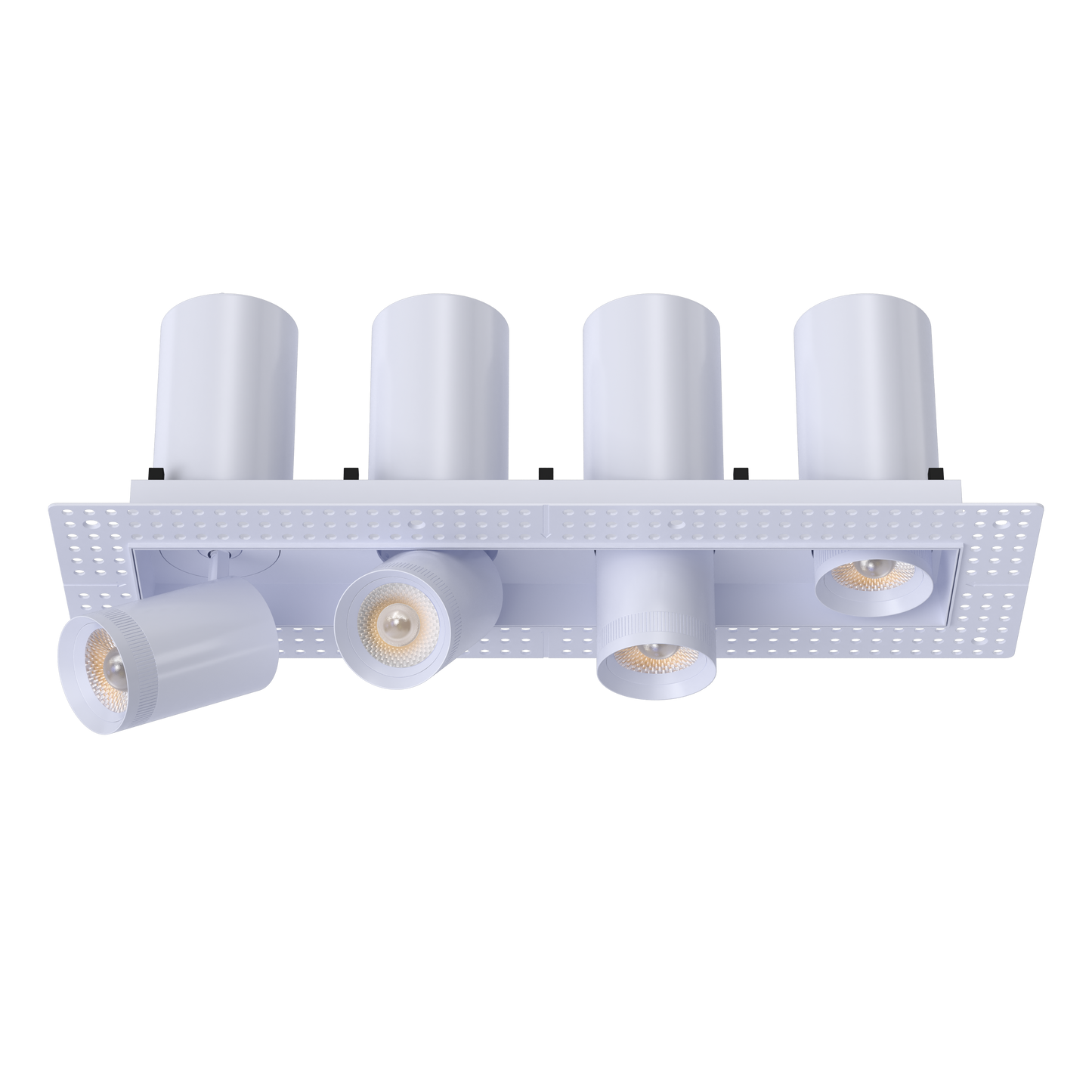 3” Four Head Retractable Trimless Multiple White