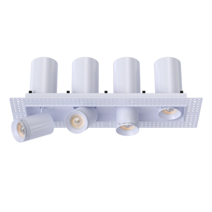 3” Four Head Retractable Trimless Multiple White