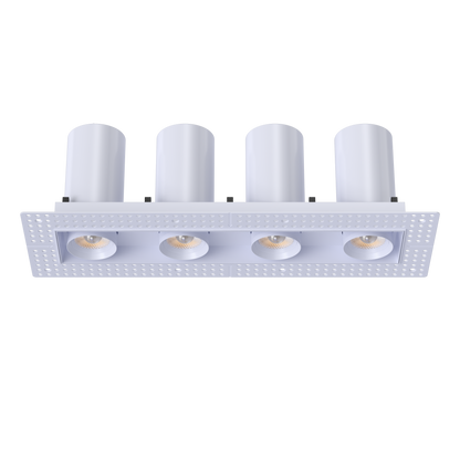 3” Four Head Retractable Trimless Multiple White