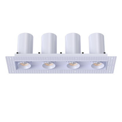 3” Four Head Retractable Trimless Multiple White