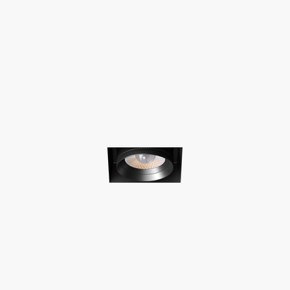 3” Square Retractable Trimless Black