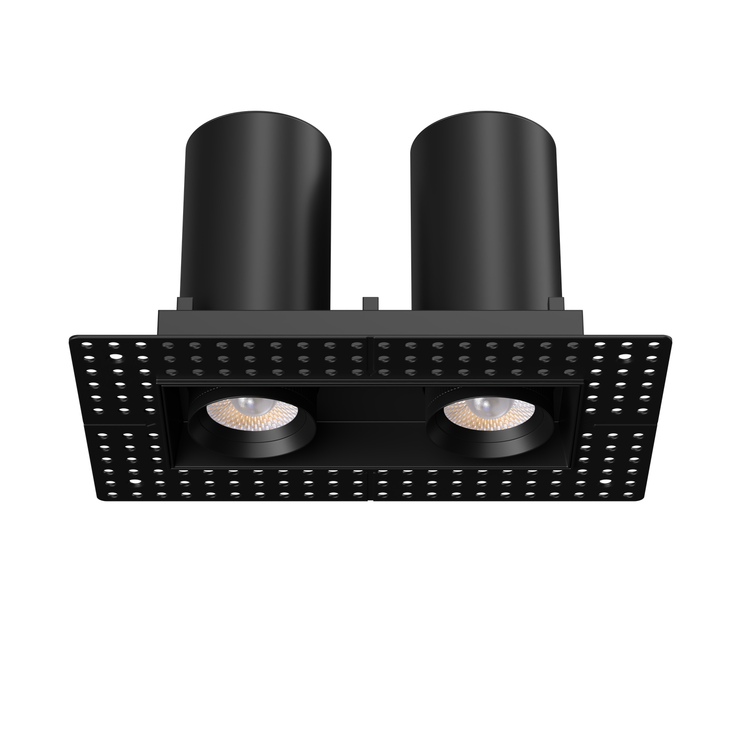3” Double Head Retractable Trimless Multiple Black