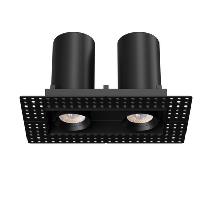 3” Double Head Retractable Trimless Multiple Black