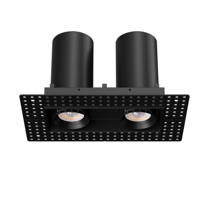 3” Double Head Retractable Trimless Multiple Black