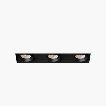 3” Triple Head Retractable Trimless Multiple Black