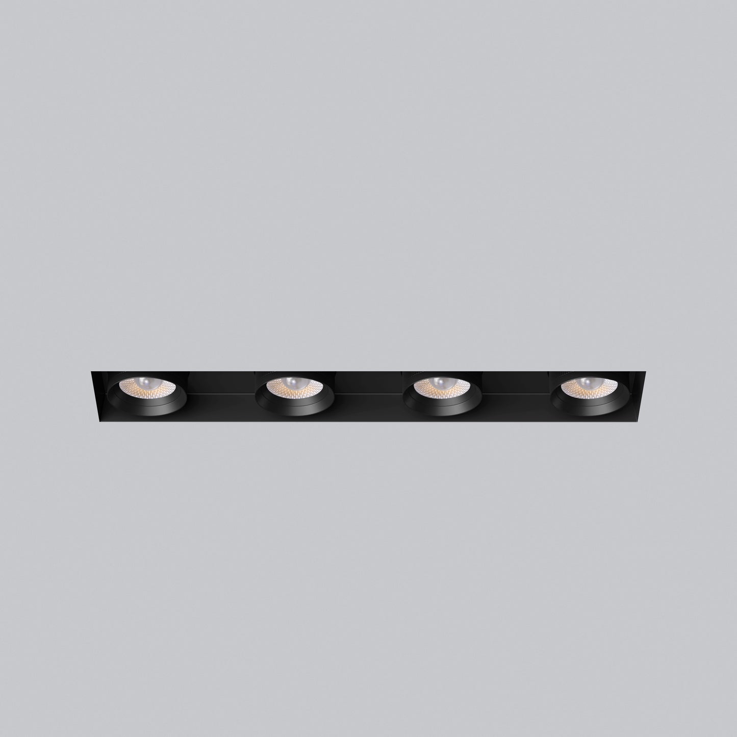 3” Four Head Retractable Trimless Multiple Black