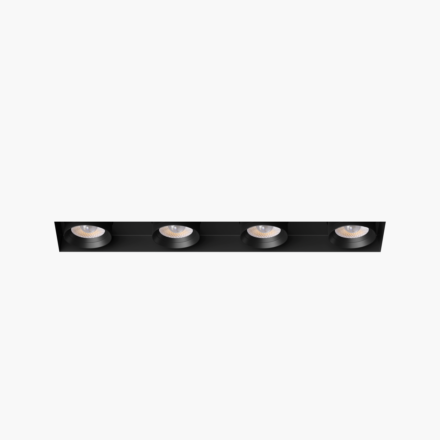 3” Four Head Retractable Trimless Multiple Black