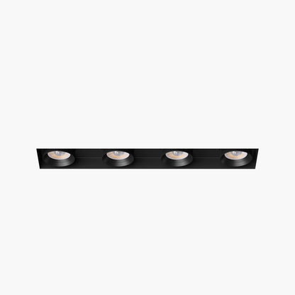 3” Four Head Retractable Trimless Multiple Black