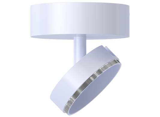 3.7 Inch Surface Mount Monopoint (White)