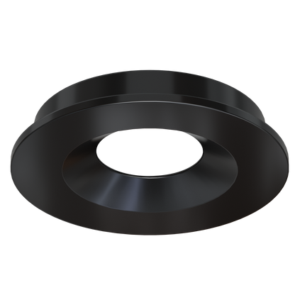 1 Inch Black Round Shallow Trim