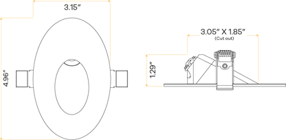 Oval Clip-In step light