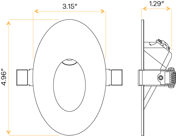 Oval Clip-In step light