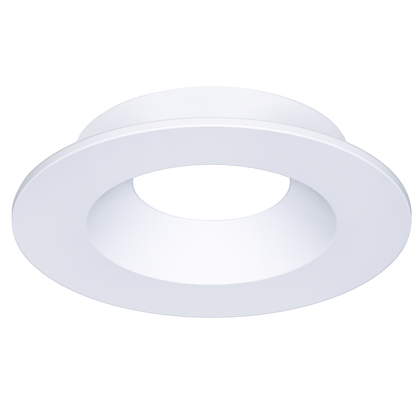 2 Inch White Round Shallow Trim
