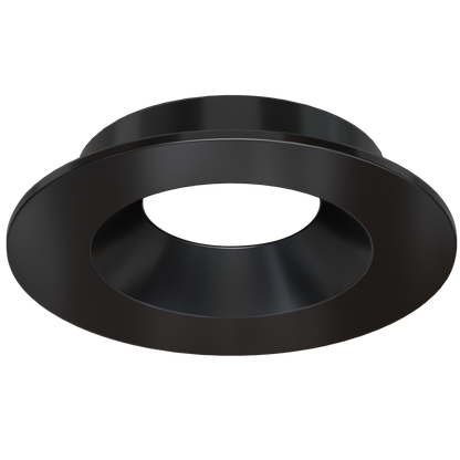2 Inch Black Round Shallow Trim