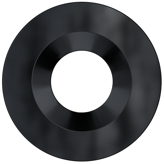 2 Inch Black Round Shallow Trim