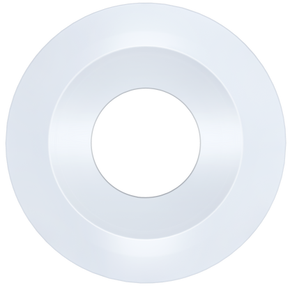 2 Inch White Round Ultra Shallow Trim