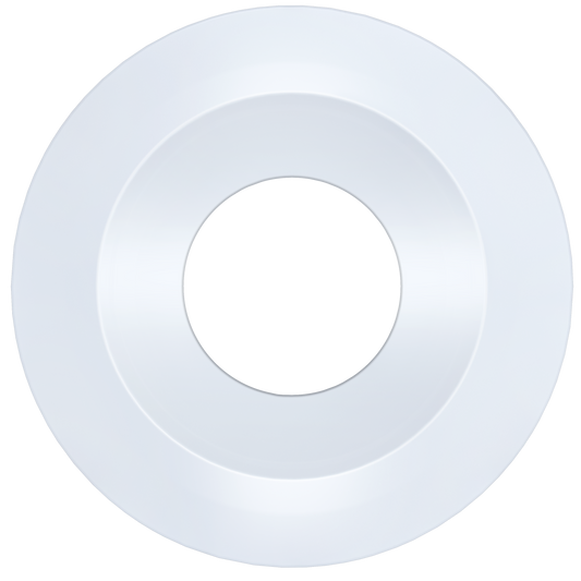 2 Inch White Round Ultra Shallow Trim